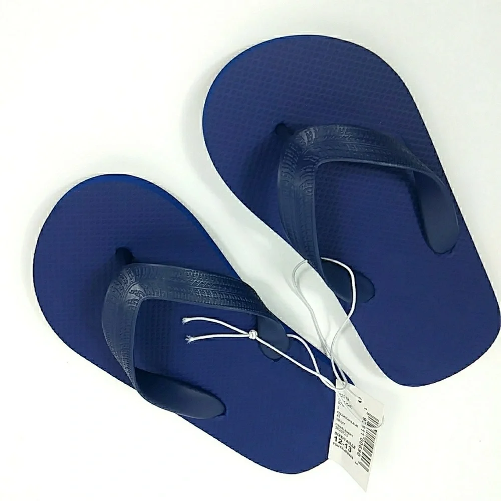 NWT The Children's Place Navy Sandals Sz 12-13